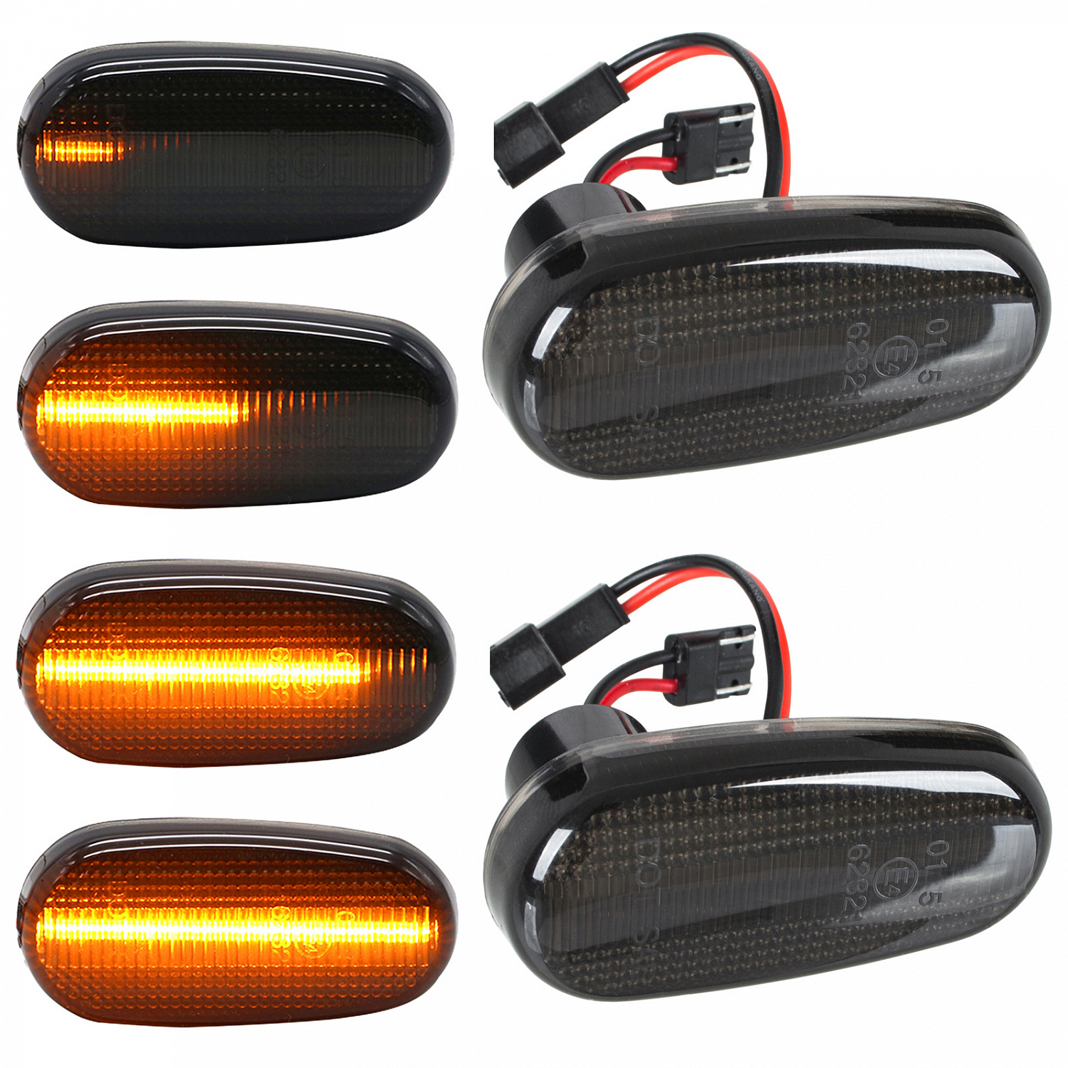 Alfa Romeo 147 01-04 Покажчик боковий LED SMOKE DYNAMIC 2 шт.